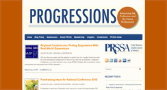 Desktop Screenshot of progressions.prssa.org